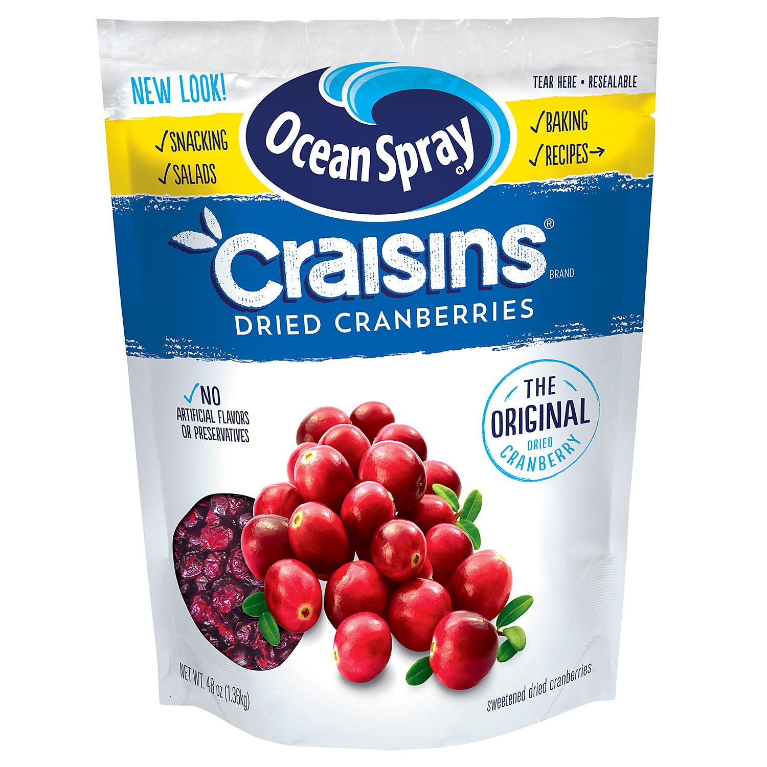2 pack Craisins Dried Cranberries Original 96 oz.