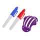thumbnail image 2 of Pelota de golf Alineación Liner Marcador Line Marking Plumas Plantilla Draw Stencil Putting Púrpura Cola Revestimiento de pelota de golf, 2 of 8