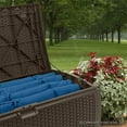 thumbnail image 4 of Suncast Boîte de Rangement en Résine Osier pour Patio Extérieur 73 Gallons, Moka (2 Pack), 4 of 4