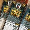 thumbnail image 4 of Bearded Butchers Hot Beef Sticks, 18g Protein Habanero Heat, Stuffed with Ghost Pepper Cheese, No MSG, Gluten Free, No Nitrates Added, Clean Ingredients, Ready to Eat, 2.65 oz (3-Pack), 4 of 9