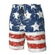 thumbnail image 4 of Fotbe USA Colors Stripes1 Trajes de Baño Estampados para Hombre, Shorts de Verano de Secado Rápido, Ropa de Playa, Bañadores-XX-Large, 4 of 6