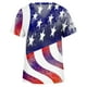 thumbnail image 4 of Tops de Mujer Elegantes Blusas Casuales Camisas Erógenas de Moda Con Cuello en V Camiseta Impresa de Manga Corta Odeerbi ODB168157, 4 of 5