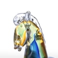 thumbnail image 3 of Caballo fantástico azul Escultura de cristal Decoración para el hogar Animal Ornamento Regalo, 3 of 8