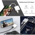 thumbnail image 7 of USB C OTG Adapter with Charging Port, 2 in 1 USB C to USB Female with 60W PD Charging Adapter Compatible with iPhone, iPad Pro, Galaxy S24/S23/S22/S21, Pixel 8/7/6, Google Chromecast, 7 of 7