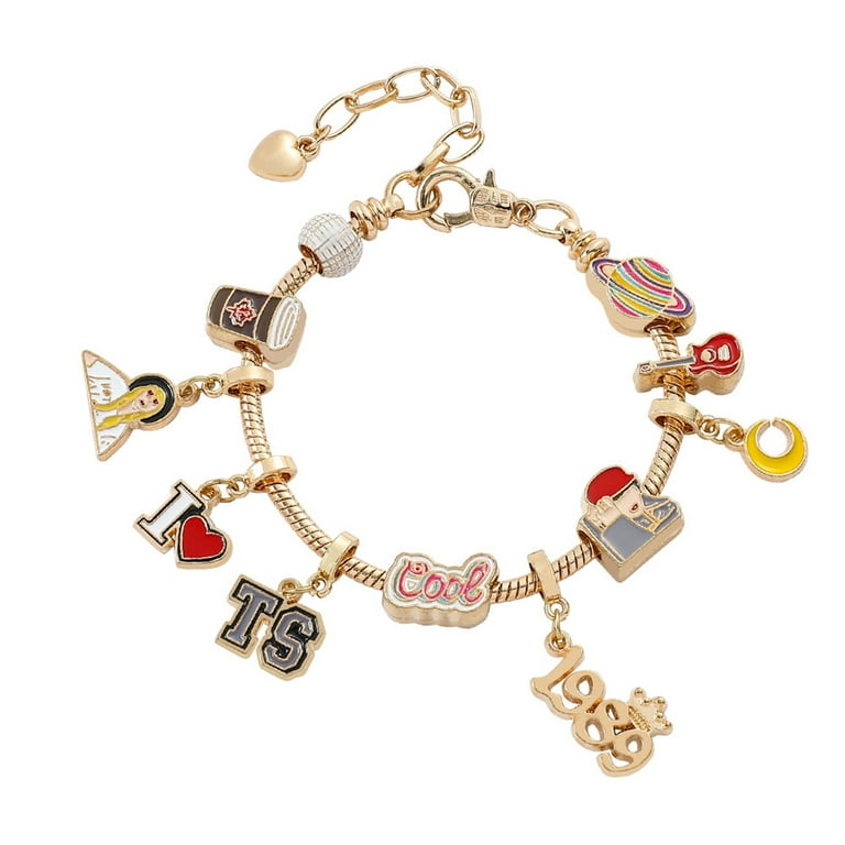 Taylor-Swifts Bracelets,Music Pendant Bracelet Dripping Oil Gadget  Combination Bracelet Jewelry