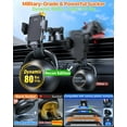 thumbnail image 4 of True Military-Grade] Car Phone Holder【2025 Stronger Suction & Clip】 Universal Cell Phone Holder for Car Mount for Dashboard Windshield Air Vent for iPhone 16 Pro Max 15 Samsung,Black, 4 of 4