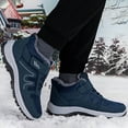 thumbnail image 3 of Chenyee Mens Winter Non Slip Snow Boots Warm Fleece Lined Slip On Sneakers Casual Lightweight Hiking Shoes, 3 of 8
