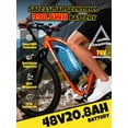 thumbnail image 2 of ESKUTE M200F Electric Bike for Adults, 27.5" Full Suspension Mountain E-Bike, 750W Motor 20 MPH, 48V 20.8Ah Up to 60 Miles Range, Step-Over Electric Bicycle Orange, UL2849, 2 of 5