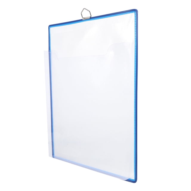 unbranded Bolsa Colgante De Plástico Azul A4 Organizador Para Almacenamiento De Documentos Y Libros