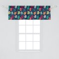 thumbnail image 2 of Ambesonne Halloween Window Valance, Colorful Spooky Ghosts, 42" x 18", Multicolor, 2 of 3