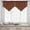 Coffee, variant on Ruroz 1Pc Solid Color Finished Curtain Curtain Drapery 51X24 Bedroom Home Decor Triangle Curtain Curtain Screen Kitchen Short Curtain, Curtain Door Curtain, 1Pc Curtains