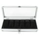 thumbnail image 3 of Caja de reloj o Joyería del organizador de la caja del reloj o Joyería del lujo con la tapa y la cerradura de cristal para los Hombres Mujeres (6 Ranuras) Ecomeon no, 3 of 5