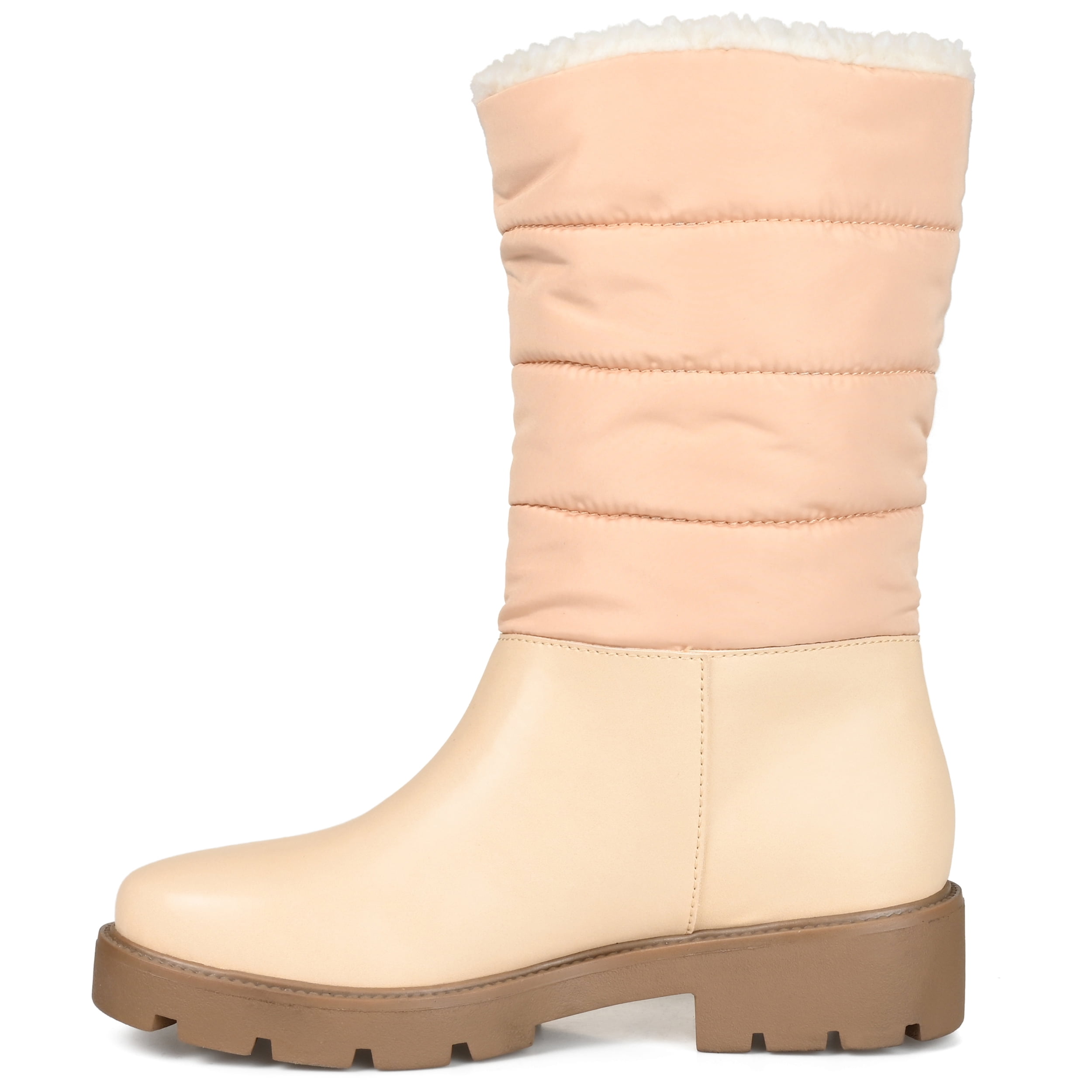 Journee Womens Nadine Block Heel Cold Weather Booties