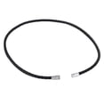 thumbnail image 2 of K-KED 4/6MM Mens Black Braided Cord Rope Leather Necklace Choker w/ Magnetic Clasp-4mm-24 inch, 2 of 6