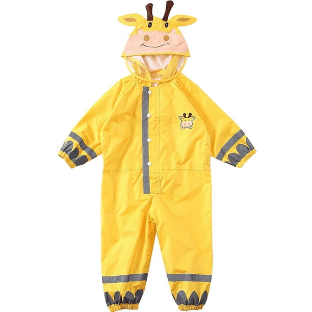 Impermeable,Chubasquero para niños Impermeable transpirable Impermeable para niños Niños Niñas Chuba Meterk Amarillo/S
