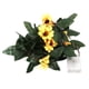 thumbnail image 1 of 2M 30LED simulación de plástico girasol hoja verde cadena de luz decoración del hogar lámpara para jardín boda blanco cálido, 1 of 13
