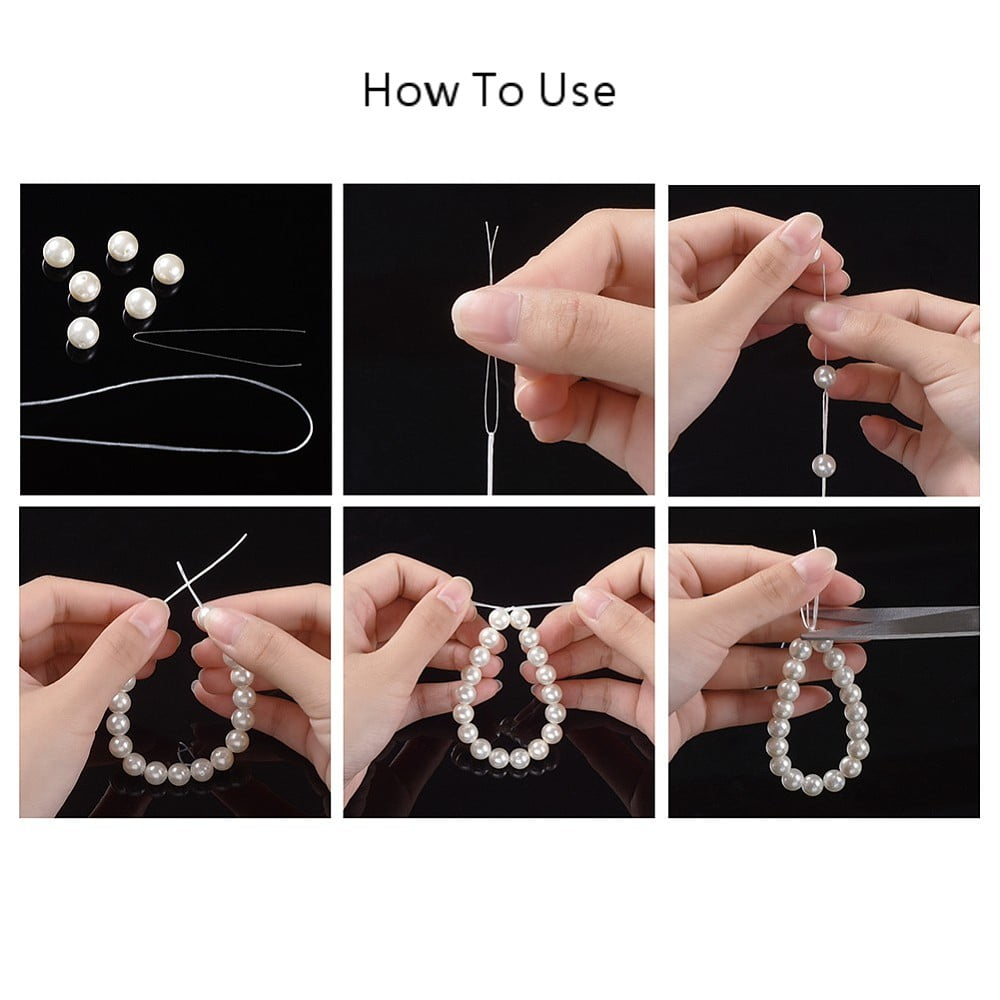 Korean Flat Elastic String Elastic Beading Thread for Stretch Bracelet Making Clear 0.8mm 1093.61 yards(1000m)/roll