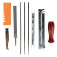 thumbnail image 3 of Cergrey Chainsaw Guide Bar,10Pcs Chain Saw Sharpening Kit Chainsaw File Tool Set Guide Bar File ,Chainsaw File, 3 of 8