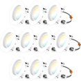 thumbnail image 1 of Sunco Paquete De 10 Luces Led Empotrables De 4 Pulgadas, Iluminación De Lata Regulable, 660 Lm, 11 W (Equivalente A 40 W) Seleccionable Cct 2700 K/3000 K/3500 K/4000 K/5000 K, Ajuste Suave, Clasificac, 1 of 1