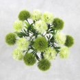 thumbnail image 3 of 1 pieza de flores de diente de león decorativas para el hogar, 25 cm, flores artificiales de plástico falsas para fiesta en casa, boda, decoración de tacto real verde, 3 of 4