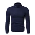 thumbnail image 5 of Camisa de manga larga con diseño de suéter de cuello alto para hombre, 5 of 5
