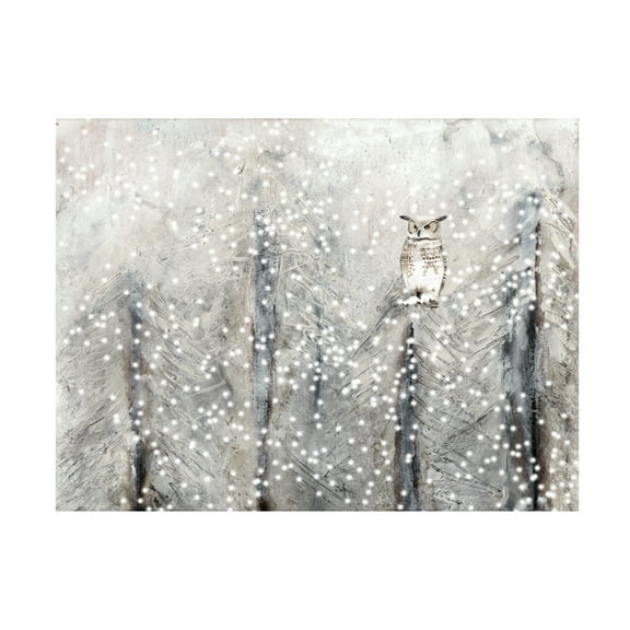 Alicia Ludwig 'Snowy Habitat I' Canvas Art