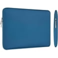 thumbnail image 6 of Mosiso 13.3 inch Laptop Sleeve for MacBook Pro 14 inch M4 M3 M2 M1 Lenovo Dell HP Asus Acer, Protective Neoprene Notebook Bag with Small Case, Lake Blue, 6 of 8