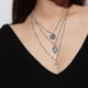 thumbnail image 3 of Religious Style Multi Chain Necklace Cross Virgin Mary Pendant Necklace For, 3 of 4