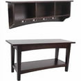 thumbnail image 6 of Alaterre 8 Hook Shaker Cottage Coat Hook with Storage, Espresso, 75 lb Limit, 6 of 7