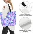 thumbnail image 3 of Disketp Blue Skull Daisy Tote Bag for Women, Handbag Shoulder Tote Bag, for Shopping and Travel, 3 of 8