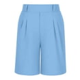 thumbnail image 4 of Kinrui Boys Flat Front Pleat Dress Shorts Casual Formal Classic School Uniform Shorts with Pocket 5-15 Years, 4 of 7