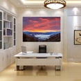 thumbnail image 2 of Smoky Mountain Wall Art Sunrise Over Blue Ridge Mountains Scenic Painting Gallery Wrapped Canvas Art Ready to Hang, 2 of 6