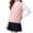 Pink, variant on XRoczxe Kids V‑Neck Knit Vest, Unisex Boys Girls Solid‑Color Sleeveless Sweater Vest, Preppy School Casual Layering Tank Top