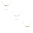 thumbnail image 3 of Qarigey Collar clásico de la amistad con letras inglesas Colgante Ins Capricornio dorado Type1 NO1, 3 of 6