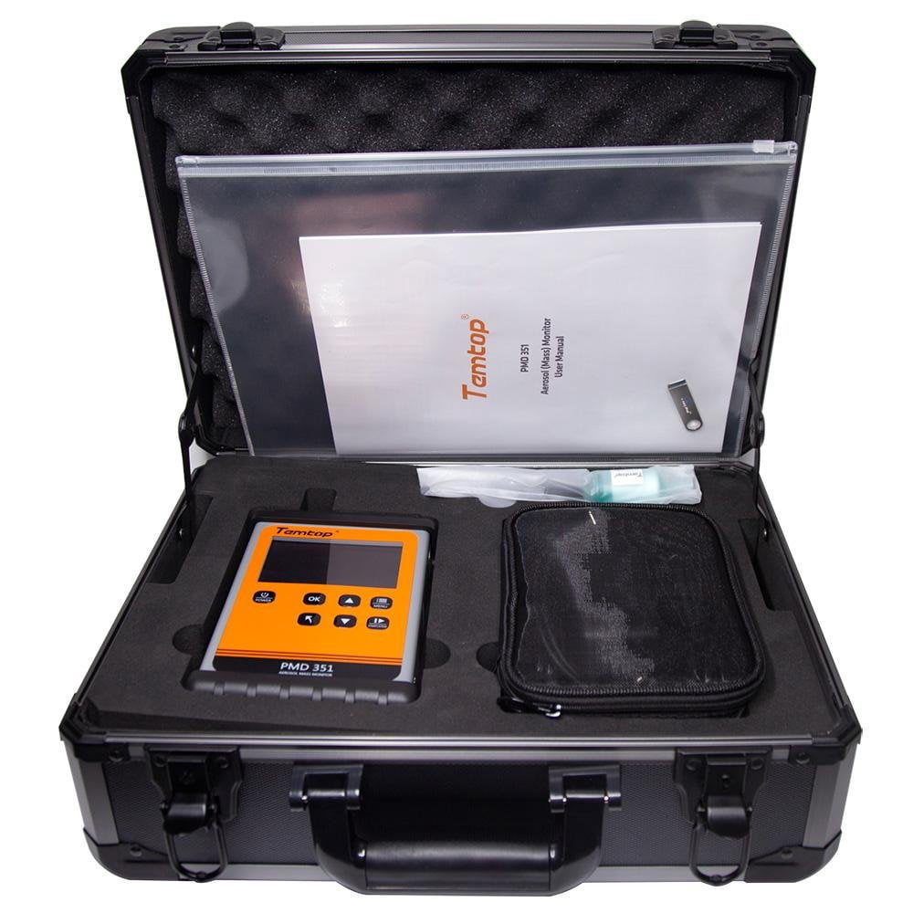 Temtop PMD 351 Handheld Particle Counter Particulate Meter for PM1.0/PM2.5/PM4.0/PM10/TSP