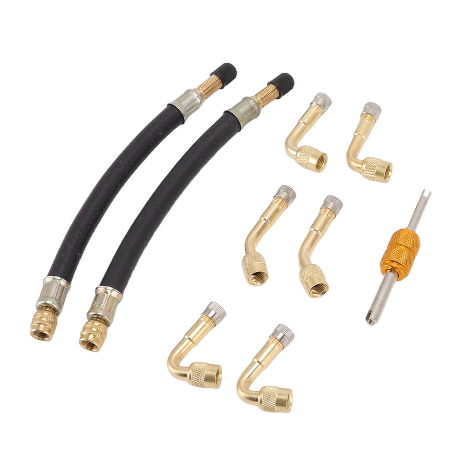 Spptty Flexible Extension Tire Valve Adaptor with 45 Degree 90 Degree