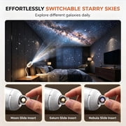 2026 HD Smart Dynamic 5D Holographic Night Light Projector, Plug and Play HD 2-in-1 Galaxy Star Projector, 360° Adjustable Hd Galaxy
