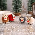 thumbnail image 5 of Christmas Fawn Fur Ball Pendant New Elk Felt Hanging Deer Pendant Xmas Tree Decorative Hanging Wooden Elk Party Decor Christmas, 5 of 5