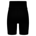 thumbnail image 4 of Doomiva Girls Athletic Swim Shorts Solid Color Shorts Sport Cheer Workout Running Black 130, 4 of 5