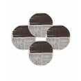 thumbnail image 7 of 15 Inch Round Placemats Set of 4, Black Striped Non Slip Heat Insulation PP Table Mats, Farmhouse Stripes Modern Abstract Art Washable Place Mats for Kitchen Dining Party Table Decor, 7 of 7