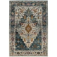 thumbnail image 2 of SAFAVIEH Madison Blaire Floral Bordered Area Rug, Turquoise/Ivory, 4' x 6', 2 of 7