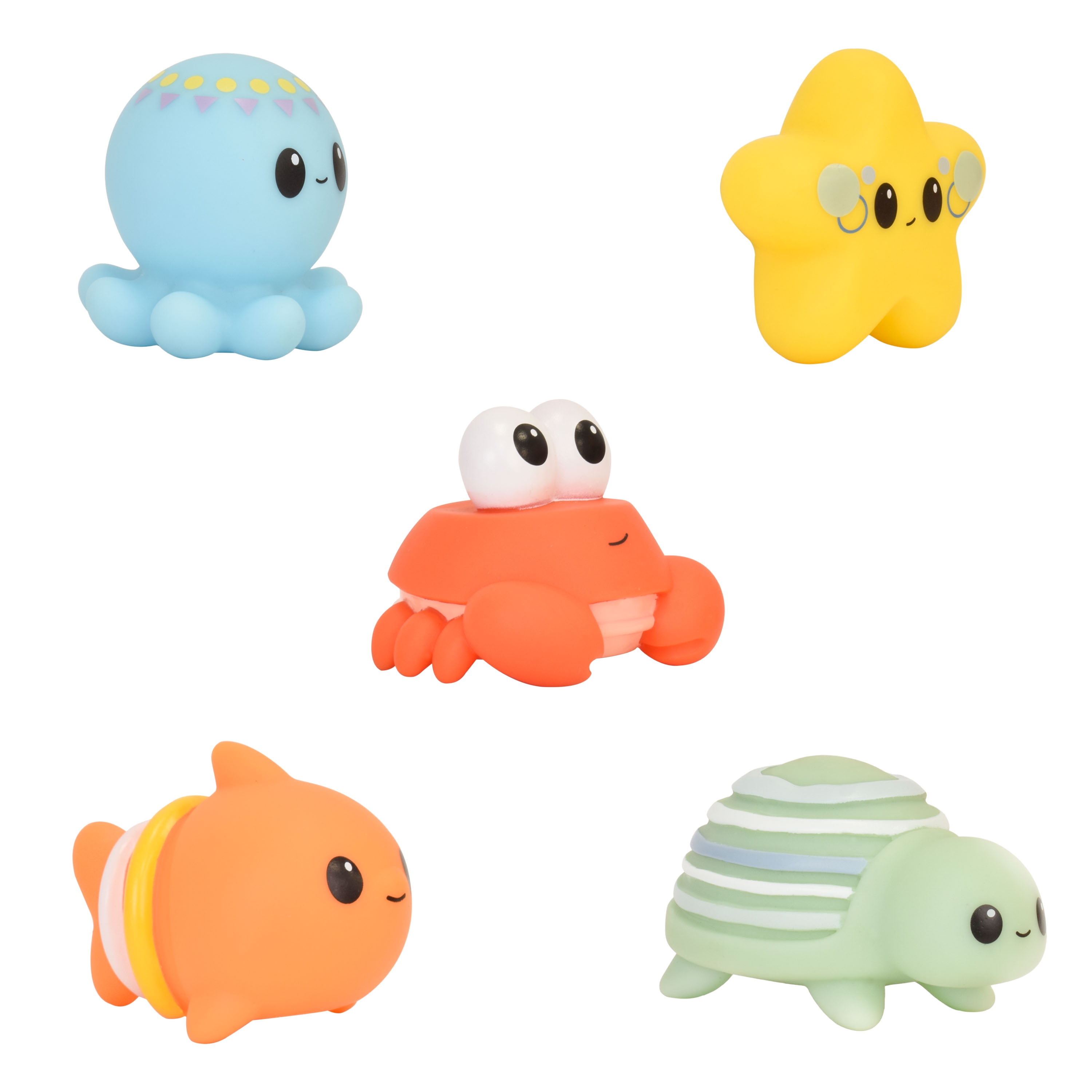 Hopscotch Lane Light up Bath Floats - 5 Count Sea Creature Toys