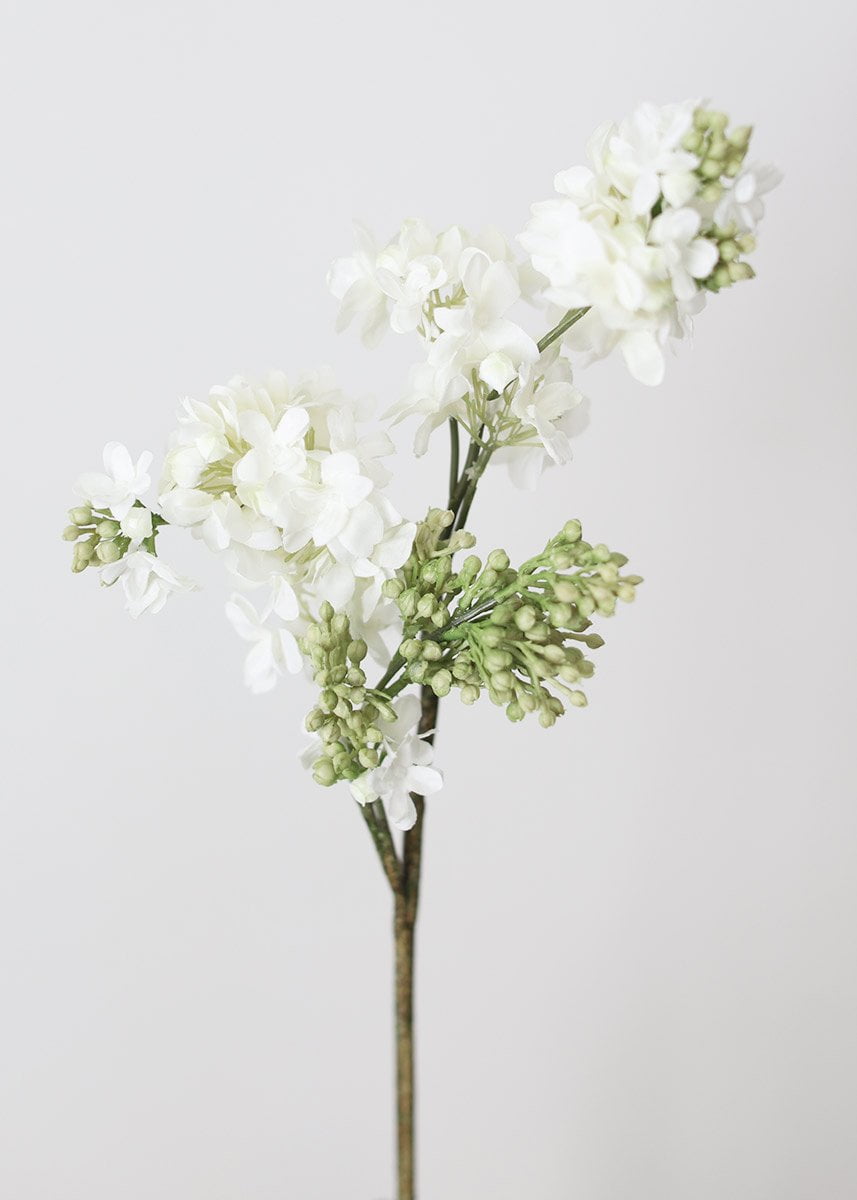 Fake Lilacs Flower in Cream