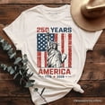 thumbnail image 6 of Statue of Liberty America Flag 250 Years T-Shirt, 4th of July USA Patriotic 1776–2026 Tee, 6 of 6