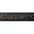 thumbnail image 2 of Frank, Assaf 14x7 Gold Ornate Wood Framed with Double Matting Museum Art Print Titled - Evening view of Manhattan skyline over East river, New York, 2 of 4