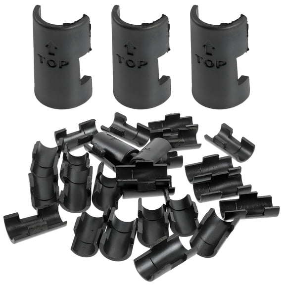 LAMIRO 24pcs Wire Shelf Clip Replacement Shelving Fixing Clip Wire Shelf Fastener