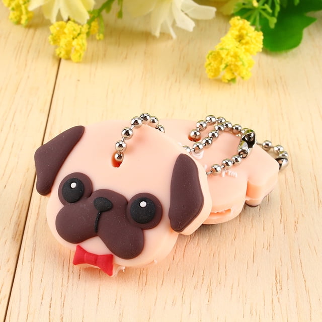 Couverture de Clé en Forme de Chien Matériau PVC Léger Famille pour Cadeau Agréable Amis