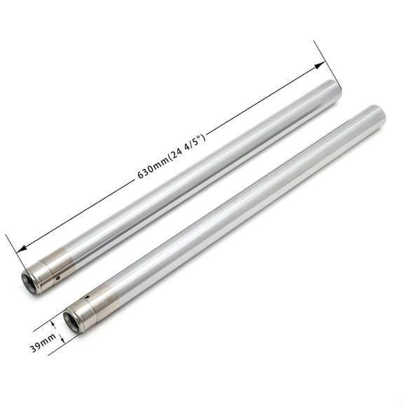 Chrome 39mm Fork Tubes for Harley Sportster XL883C XL1200T Superlow Custom Iron