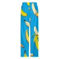 thumbnail image 4 of Colorful Yellow Banana Pajama Pants Breathable with Pockets Pajamas For Lady Vintage Sleeping Pants Bedroom Homewear, 4 of 6