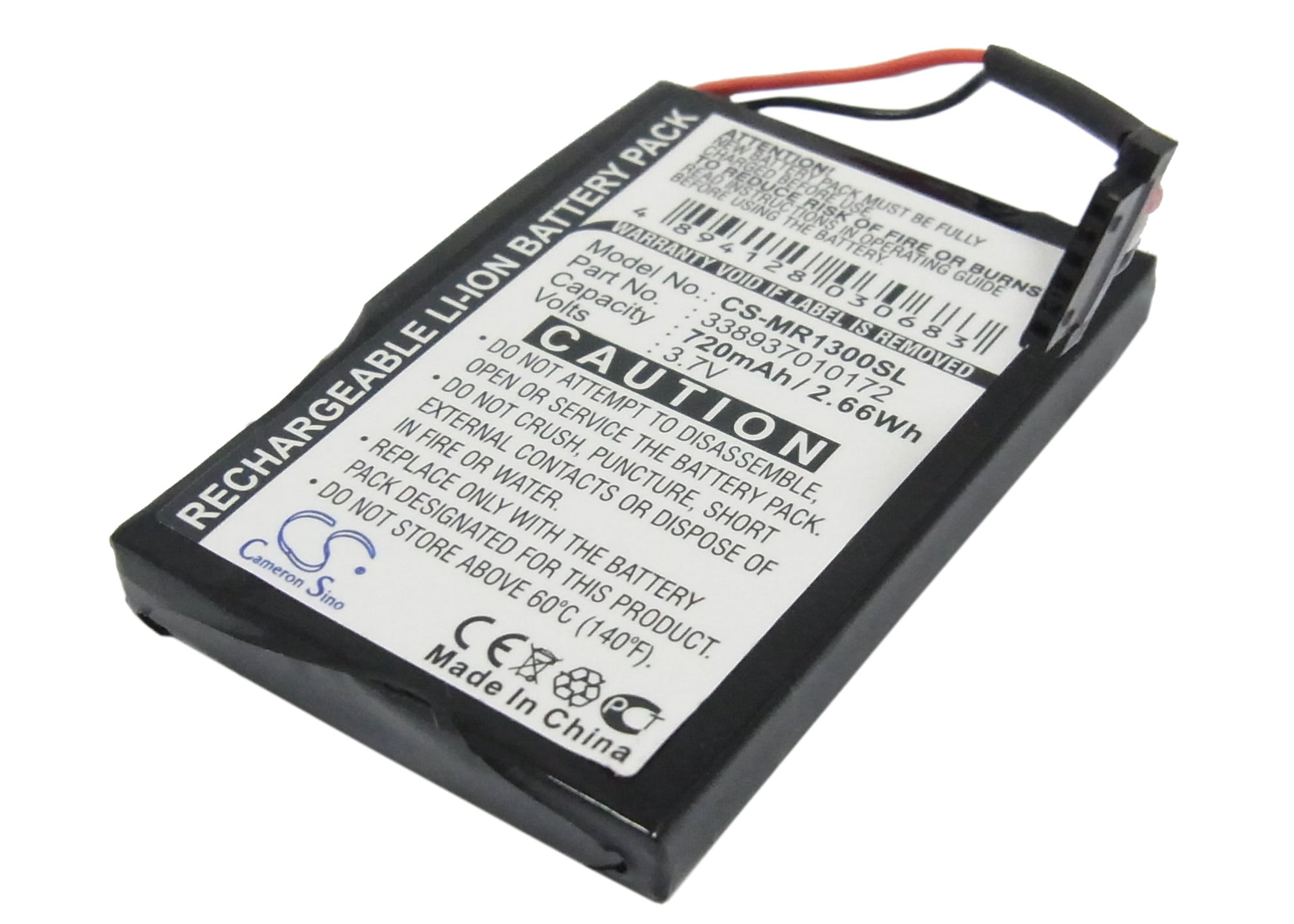 Replacement Battery For Magellan 3.7v 720mAh / 2.66Wh GPS, Navigator